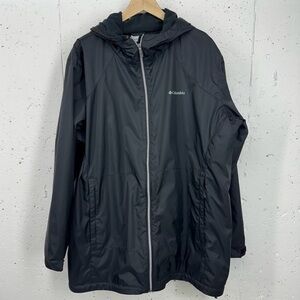 Columbia Women’s size 3X Switchback II Black Lin d Long Jacket